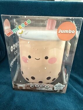 MIMI & COCO Jumbo Kawaii Bubble Tea Squishy – Beige, Pink, White, Brown